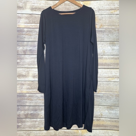 wool& Merino Wool Rowena Swing Dress - Large Long - Picture 3 of 8